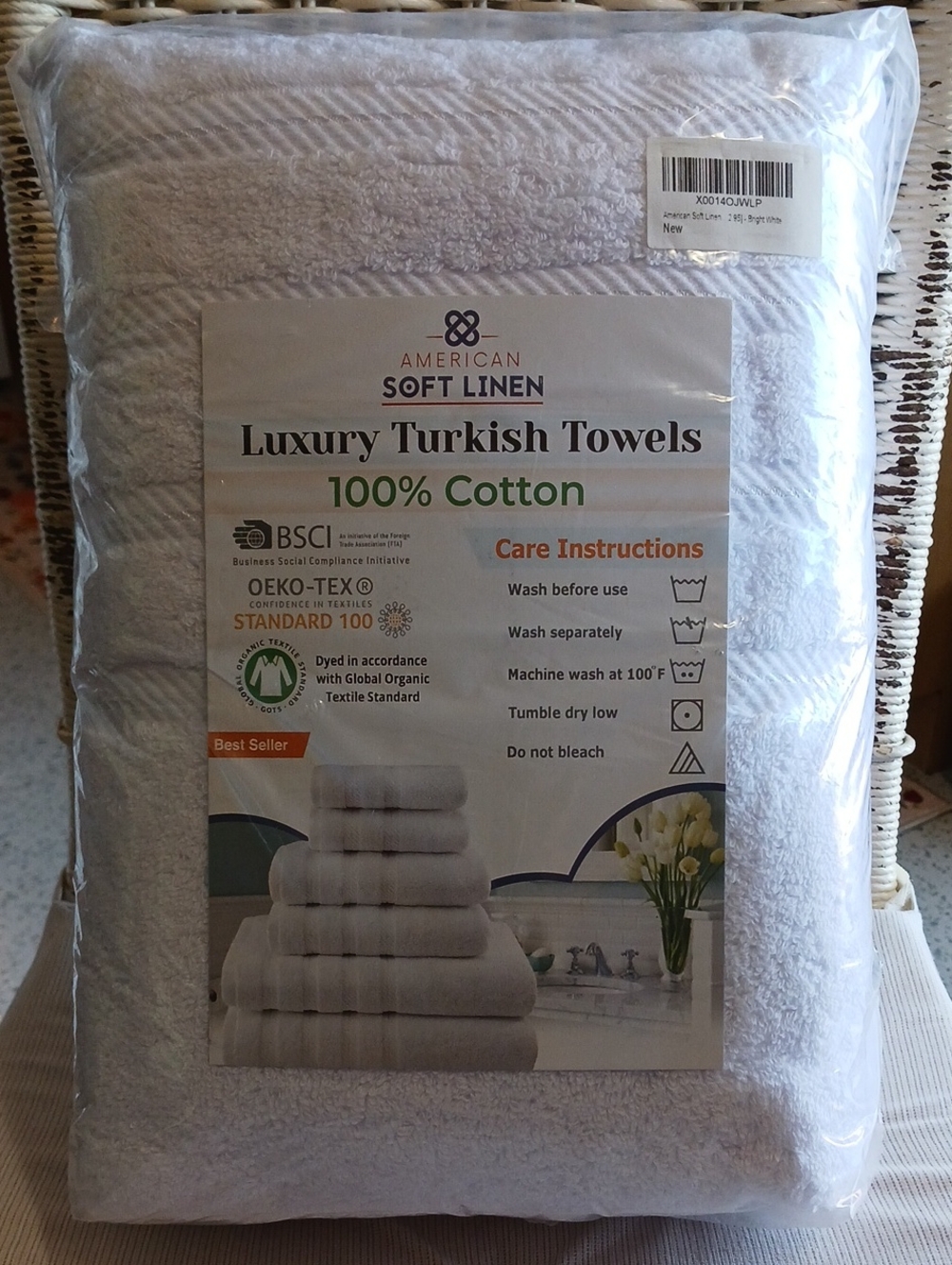 Luxury Turkish Towel Set~ White, NWT